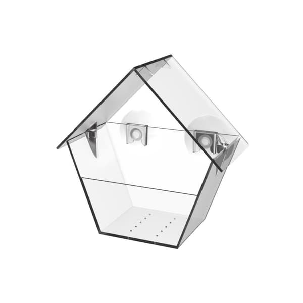 Esschert Design Fönstermatarhus 15x9,3x15,2 cm Transparent