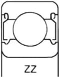 Miniatyrbild 2 av 2: HQ W1-04515/HQ Kullager 6206 Zz