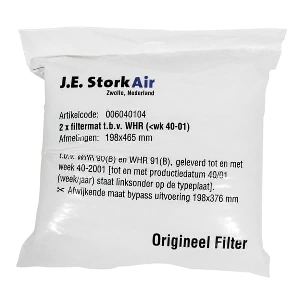 JE StorkAir Storkair suodatinmatto Whr90/91