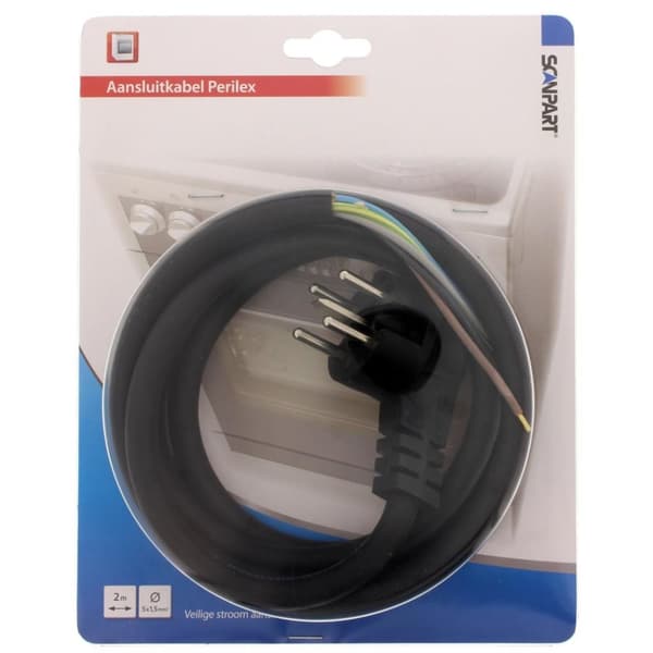 Scanpart 1191025527 Uunin liitäntäkaapeli 5x1,5 ja Perilex Plug 2,0 M
