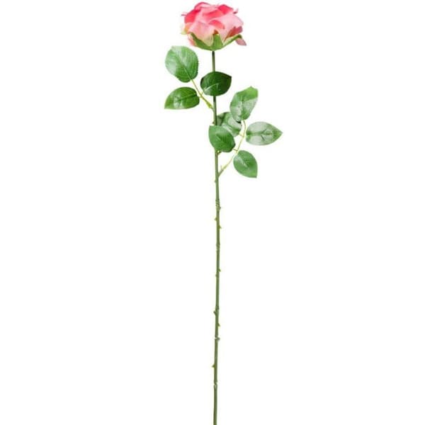 Kunstig blomsterrose 54 cm Pink