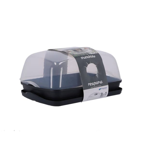 Grow Box med ventilationsåbning 39,1x25,7x18,5 cm Transparent/Sort