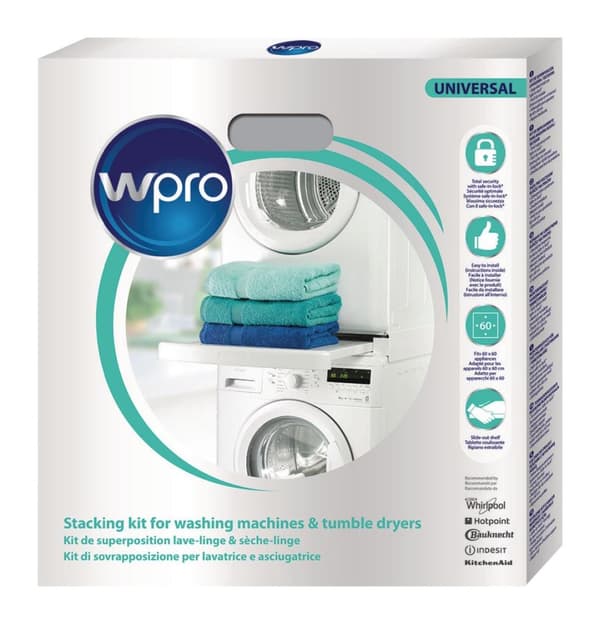Whirlpool 484000008436 Staplingsset Tvättmaskin / torktumlare 60 cm