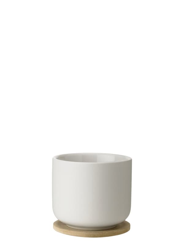 Stelton - Theo cup with coaster 0.2 l. sand