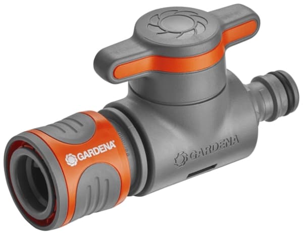 Gardena Regulator Valve, Valve, Tiputus-keinokastelujärjestelmä, Muovi, Harmaa, Oranssi, Uros/naaras, 1 kpl