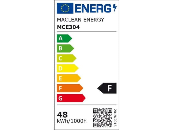 maclean MCE304 CW E27 LED-lampor, 48W, 220-240V AC, kallt vitt, 6500K, 5040lm