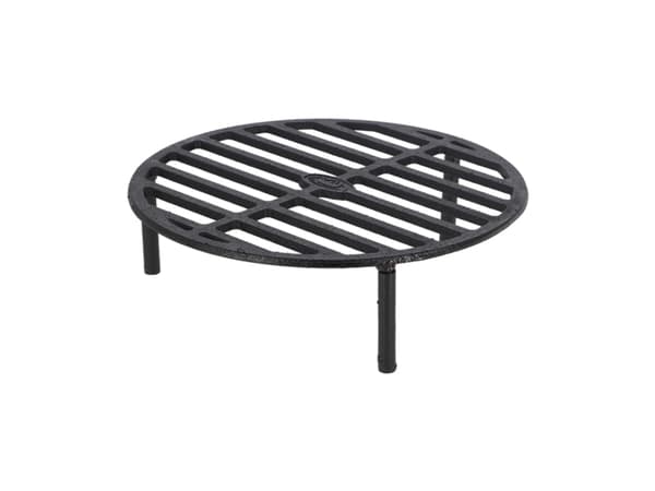 Esschert Design FF233, Grill, Ved, Galler, Svart, Rund, Gjutjärn