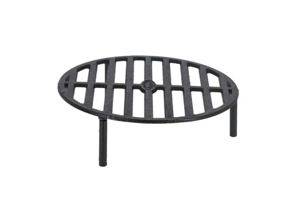 Esschert Design FF233, Grill, Ved, Galler, Svart, Rund, Gjutjärn