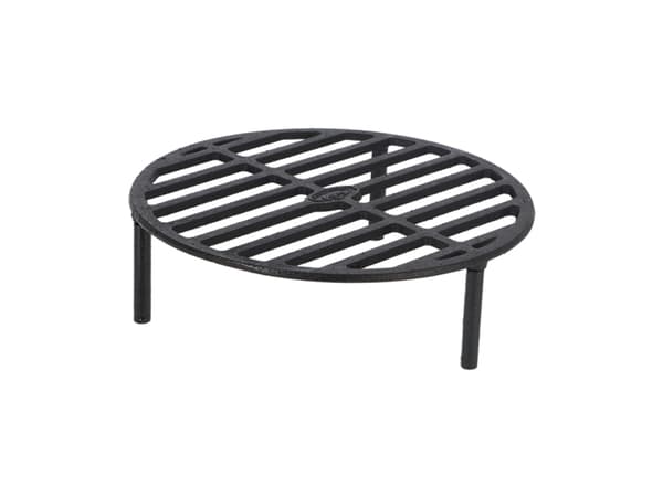 Esschert Design FF233, Grill, Ved, Galler, Svart, Rund, Gjutjärn
