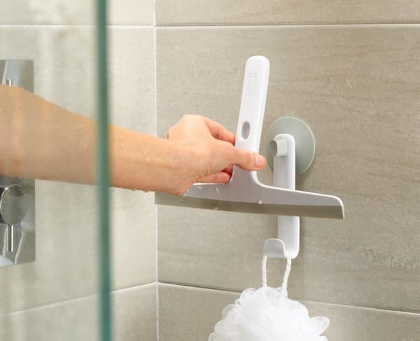 Joseph Joseph EasyStore, Duschgummiskrapa med enkelblad, Vit, 249 mm, 32 mm, 205 mm