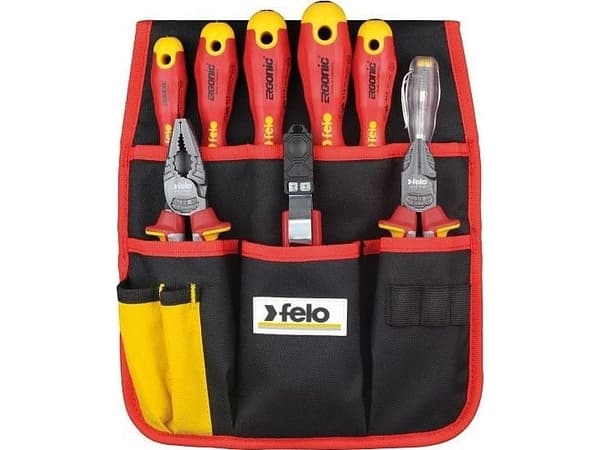 Felo VDE sæt m/bæltetaske - 9 dele