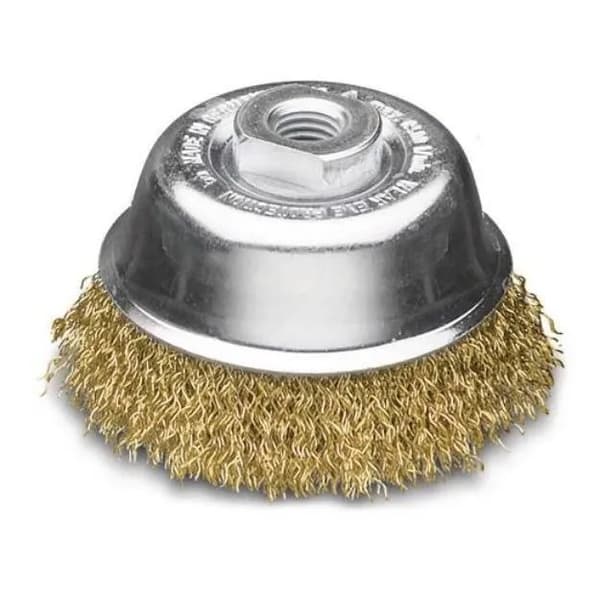 Lessmann kopbørste. Bølget 100mm M14 RF 0,35