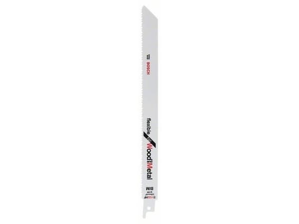 Bosch flexible for Wood and Metal S 1122 HF - Sagblad - for rør, tre med spiker, blikk, paller, profiles - 100 deler - lengde: 225 mm
