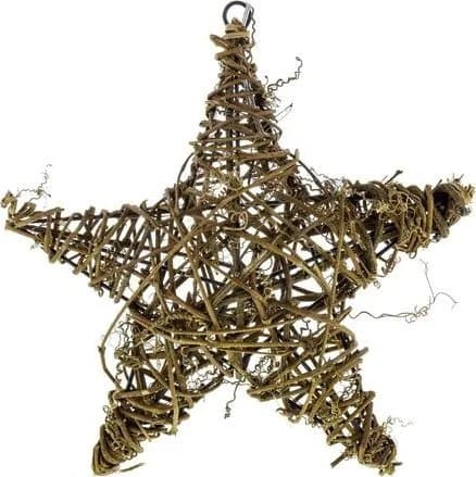 Christmas decoration Retlux RETLUX - RXL 255 vánocní Dekorace 10LED, hvezda rattan, 25x25x6.5cm + prívod 0.3m, 2x AA, color teplá white