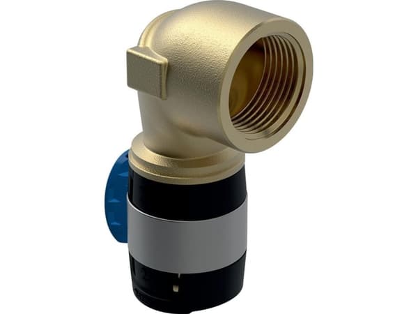 Geberit FlowFit 90° böj 90° med invändig gänga: CuSn4Zn2PS, d=20mm, Rp=1/2"