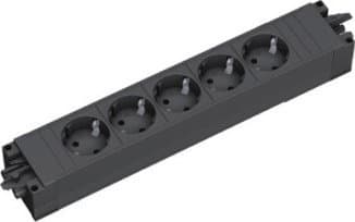 Bachmann STEP BASE - Effektband - AC 250 V - 3680 Watt - ingång: GST18i3 - utgångskontakter: 5 - 1U - svart