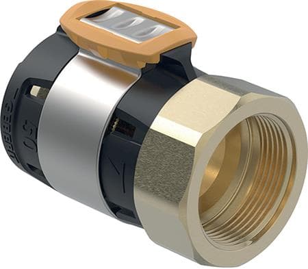 Geberit FlowFit siirtymä sisäkierteellä: CuZn21Si3P, d=50mm, Rp=1 1/2"