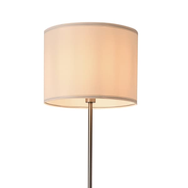 Golvlampa Tamworth 161 cm metall textil vit [lux.pro]