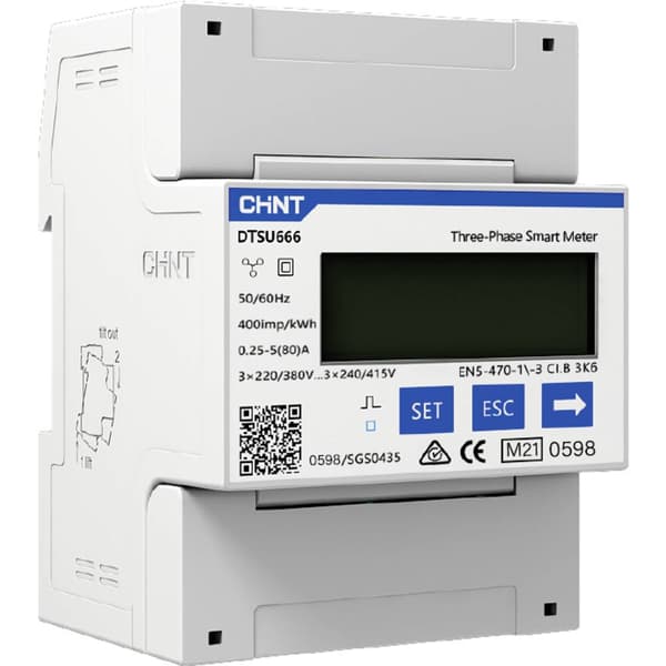 Chint G DTSU666-CT 3×230/400V 1.5(6)A RS485MID Elmätare 3-fas digital MID-konform: Ja 1 st