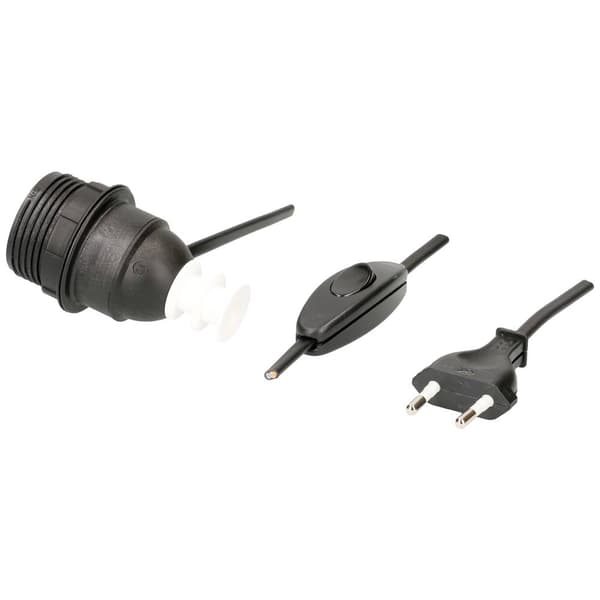 Max Hauri 111816 Lampsockel E27 230 V med eurokontakt