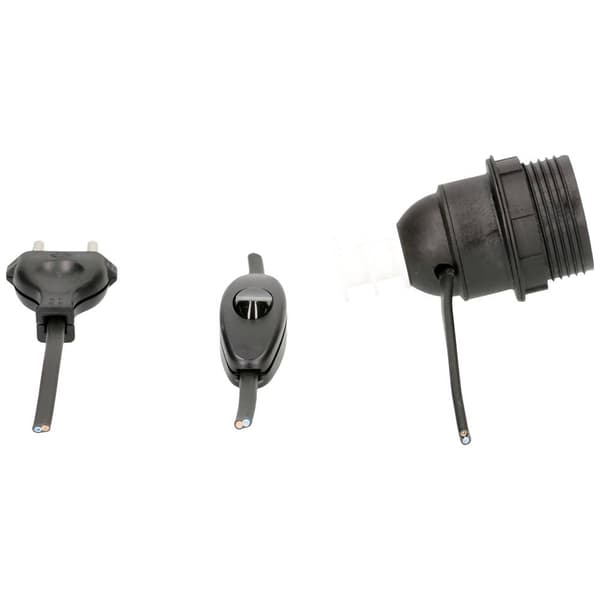Max Hauri 111816 Lampsockel E27 230 V med eurokontakt