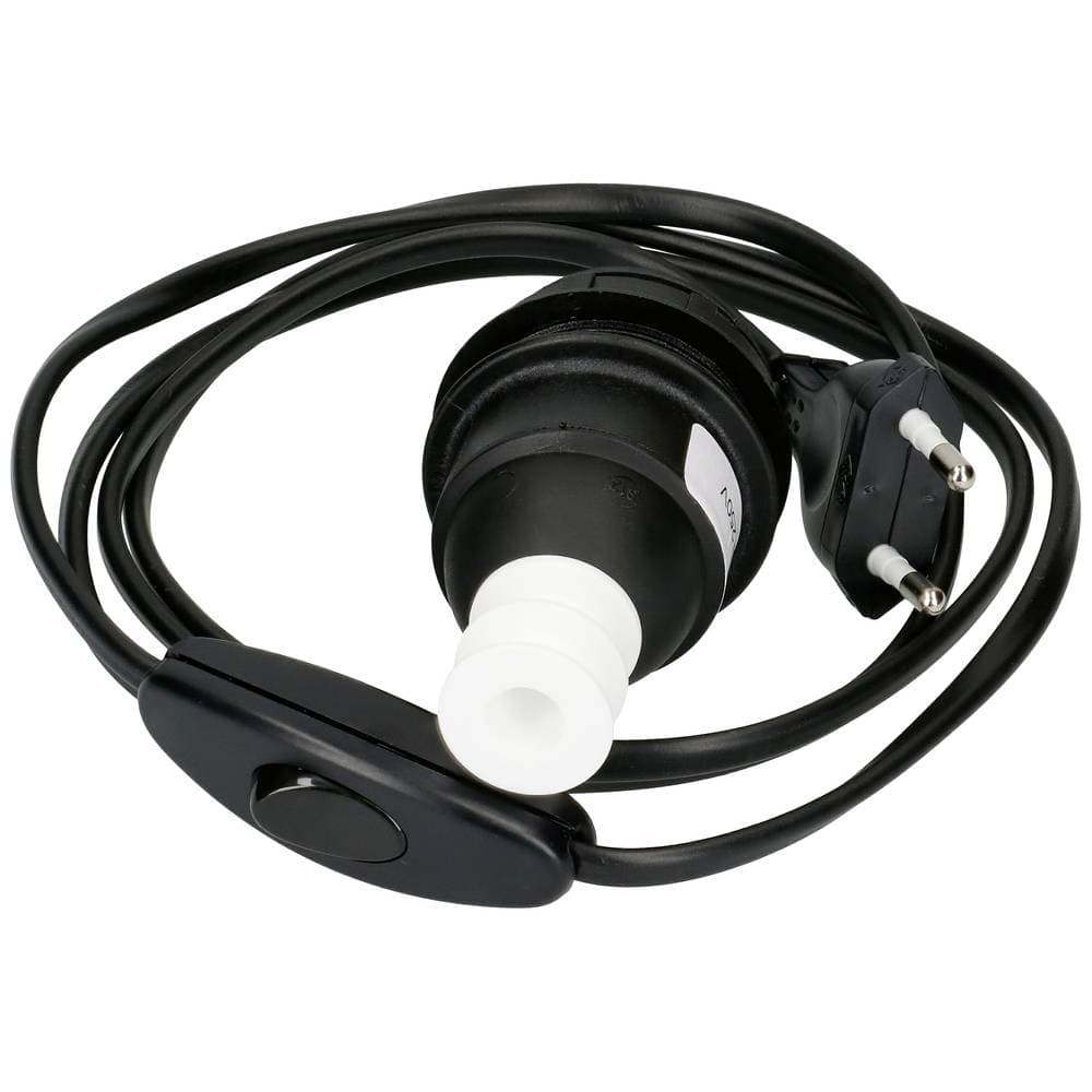 Max Hauri AG Lampsockel E27 230 V med eurokontakt