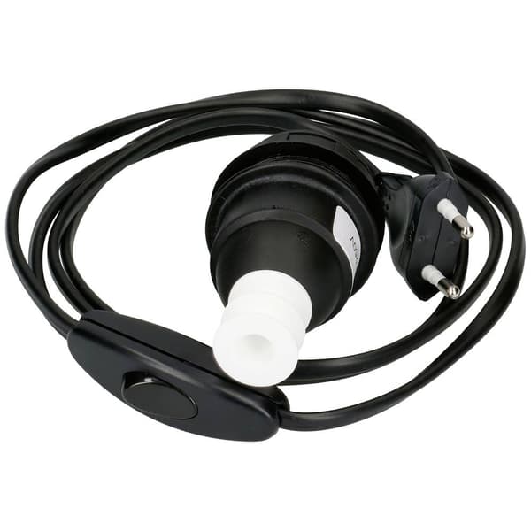 Max Hauri 111816 Lampsockel E27 230 V med eurokontakt