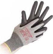 HYGOSTAR skærebeskyttelseshandske "CUT SAFE", M specialfiberstrikket handske, håndflade og fingerspidser med - 1 stk (33659)