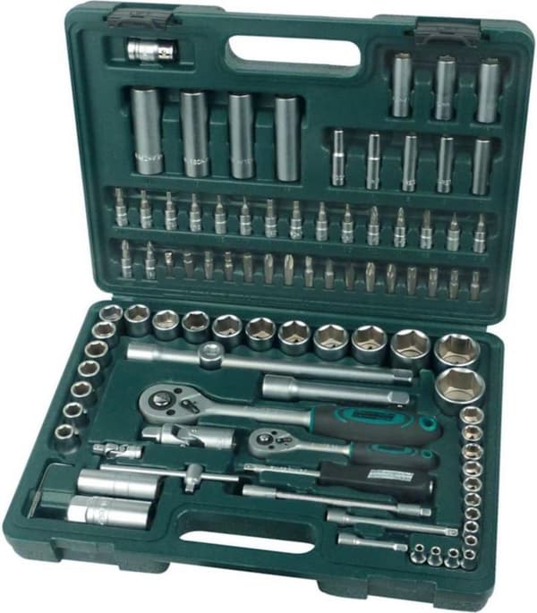 Brüder Mannesmann topnøglekasse 6,3 mm (1/4") og 12,5 mm (1/2") 94 stk. (M98410)