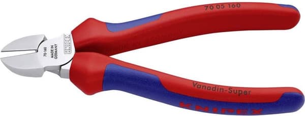 KNIPEX-sivuleikkurit kromatut monikomponenttisilla kahvoilla 160 mm (70 05 160 SB)