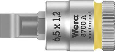 Wera bitsmutter Zyklop Schl 1/4" 1,2x6,5x28 | Skårade skruvar (05003322001)