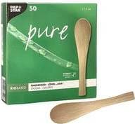 PAPSTAR fingermadsske "ren", 130 mm, naturlig fremstillet af bambus, biologisk nedbrydelig og komposterbar - 1 stk (88766)