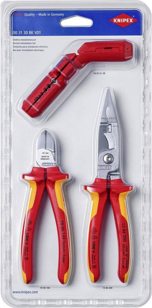 Knipex Super-Knirps® 00 31 30 BK V02 tangsæt (00 31 30 BK V02)