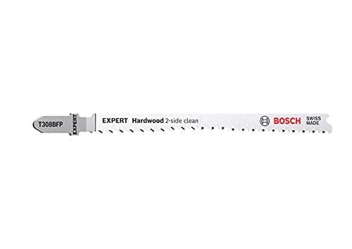 Bosch Professional Expert hårdttræ 2-sidet rengøring T 308 BFP stiksavsklinger til køkkenbordplade Plastbelagte paneler Længde 117 mm Pakke med 25 stk