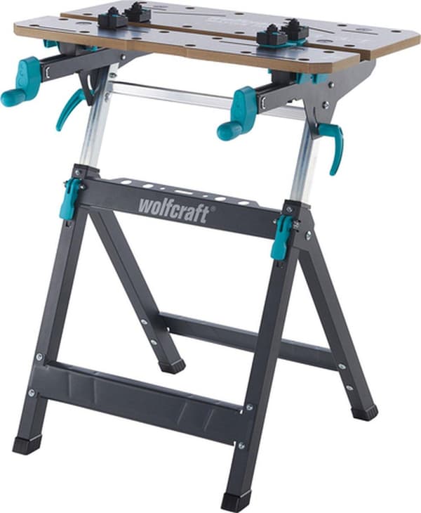 Wolfcraft 6871000 spænde- og maskinbord MASTER 750 ERGO 13,2 kg sort, sølv (6871000)
