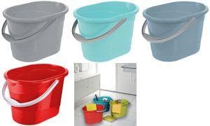 keeper "thies" rensespand, oval, 13 liter, nordisk-grå, ergonomisk formet plasthåndtag, forsænket greb - 1 stk (1078713000000)