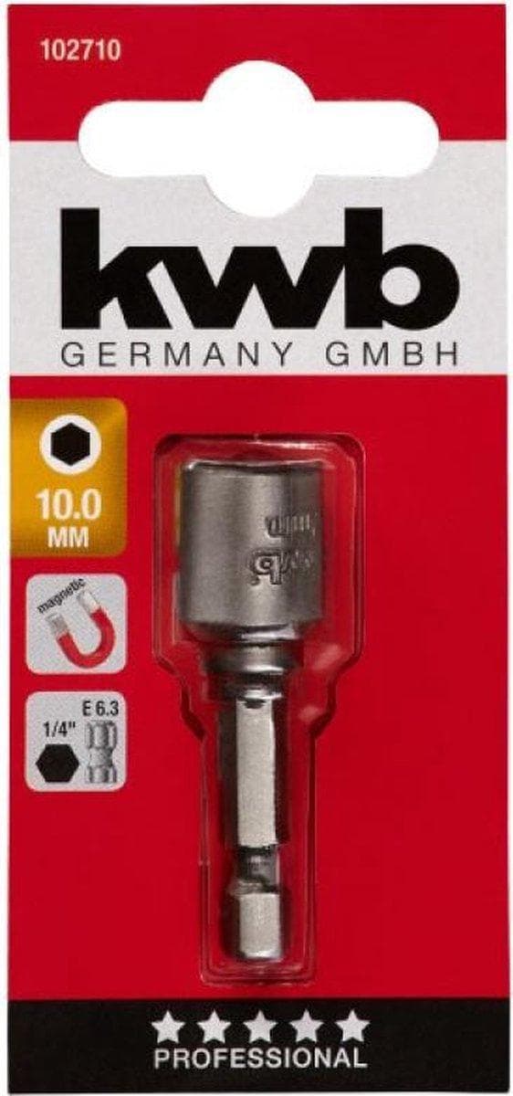 kwb 102710 topnøgle indsats 10 mm 1 stk sekskant (102710)