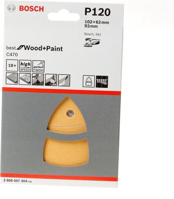EKSPERT slibeark 2608900888C470 102x62mm K120 10x (2608900888)