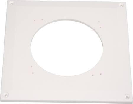 FRESH Täckplatta 18 1/80x180 mm, vit för att täcka överflödigt utrymme vid installation av en fläkt etc.