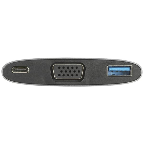 Renkforce USB-C®, VGA Adapter [1x USB-C® hane - 1x USB-C® hona (Power Delivery) , VGA hona, USB 3.2 Gen 1 A hona (USB 3