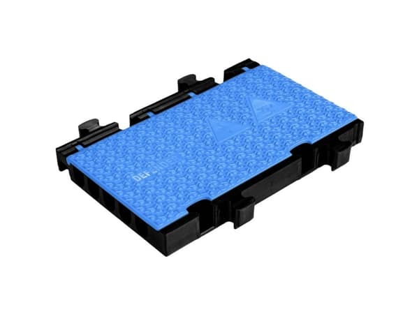 DEFENDER by Adam Hall #####Kabelbrücke-Mittelteil 869350BLU Polyurethan Sort/blå Antal kanaler: 5 500 mm Indhold: 1 stk