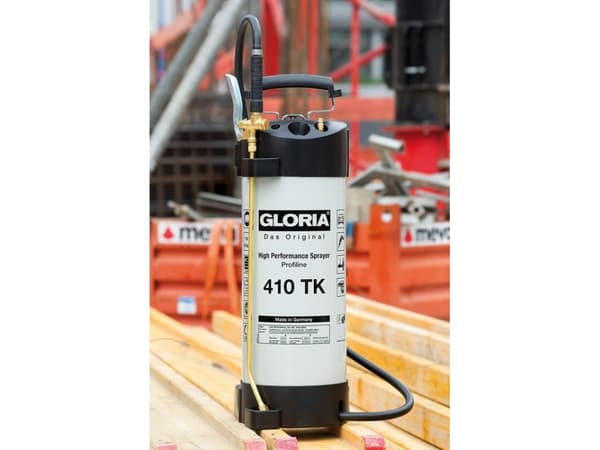 GLORIA 410 TK Profiline, Håndbasert sprøytepistol, 10 l, 13,7 l, Sort, Hvit, Rustfritt stål, Messing