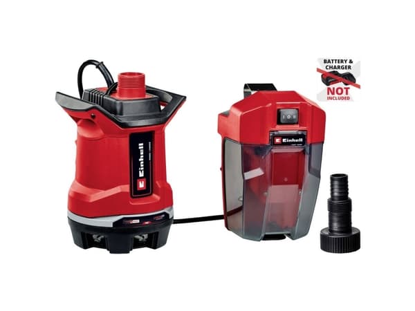 Einhell GE-DP 18/25 Li, 153 W, Batteri, 0,5 stang, 7500 l/t, Sort, Rød - SOLO