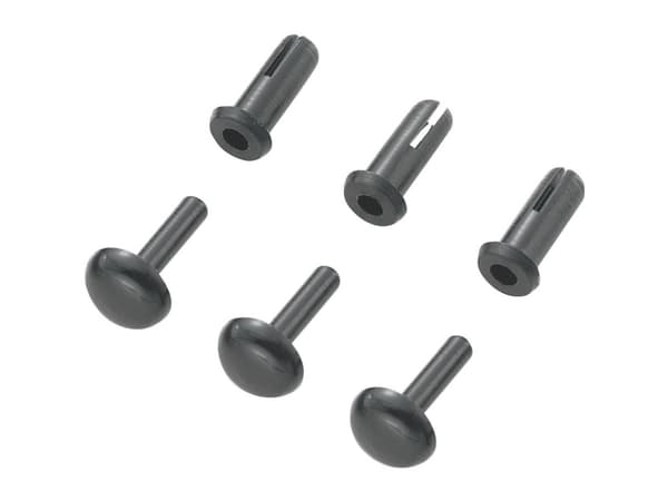 TRU COMPONENTS TC-SRR-380K203 Laajennusniitti Reikä-halkaisija 3 mm Musta 1000 kpl