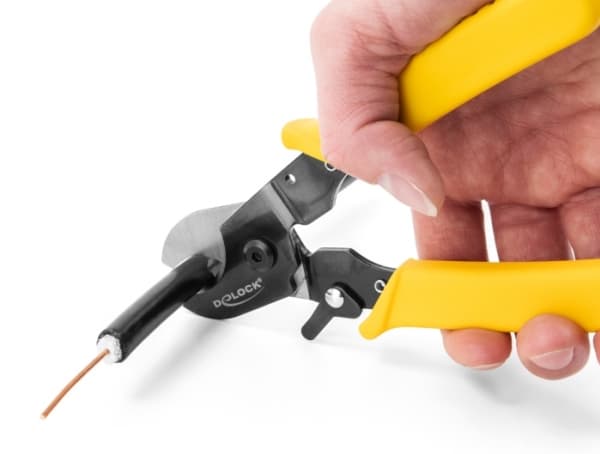 Delock - Kabelsaks - for cables up to 10.5 mm diameter, round - gul