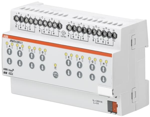 ABB 2CDG110122R0011, Persienne-aktuator, Montert med DIN-skinner, 8 kanaler, IP20, Grå, CE