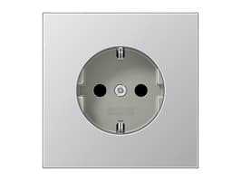 JUNG AL 1520, CEE 7/3, Gjuten aluminium, Gjuten aluminium, 250 V, 16 A, 70 mm
