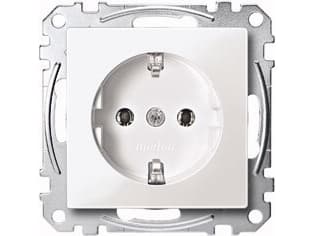 Merten MEG2301-0460, CEE 7/3, CEE 7/4, Gjuten aluminium, Termoplast, 250 V, 16 A