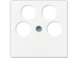 JUNG A 561-4 SAT2 WW, Vit, Termoplast, JUNG, TV + SAT, 1 styck