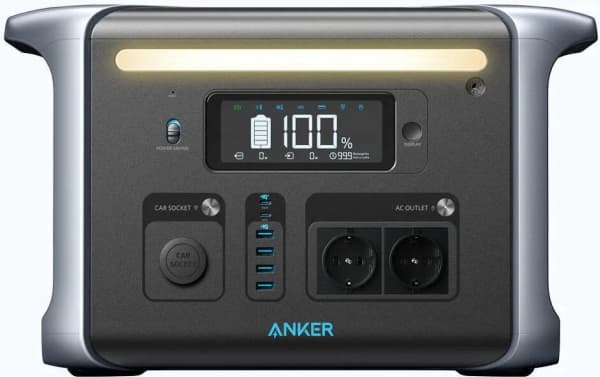 Anker PowerHouse 757 - Bærbar strømstasjon - 1500 W - AC 220-240 / DC 11-30 V - litium-jernfosfat - 1229 Wh - utgangskontakter: 13